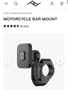 Motorcycle car phone mount